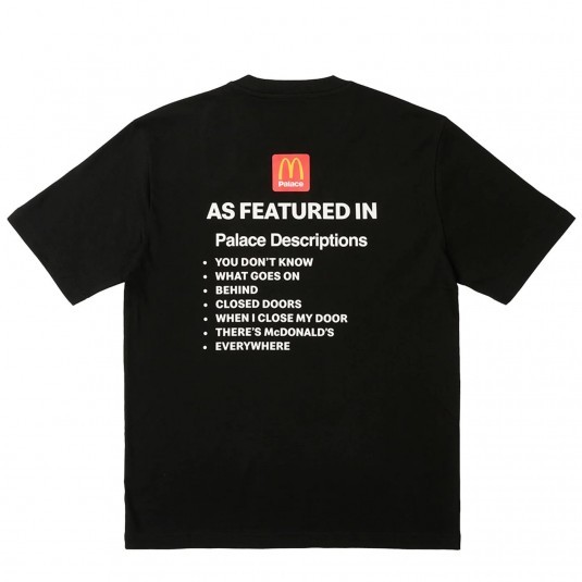Футболка PALACE x McDonald`s Description 2 черная 
