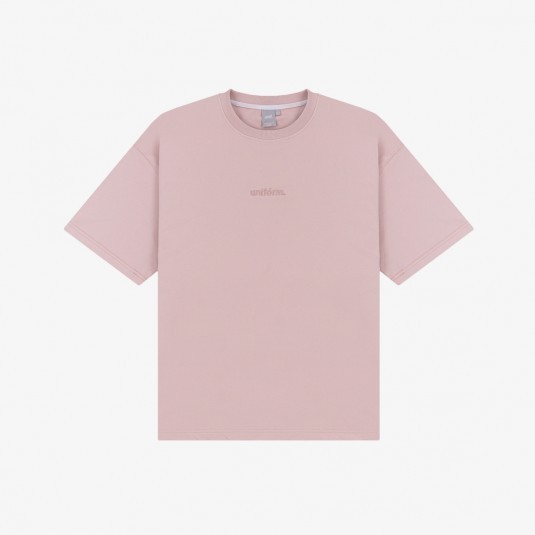 Футболка UNIFORM Relaxed розовая 
