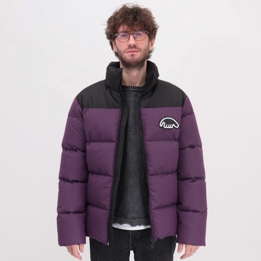Зимняя куртка Anteater Downjacket черная с фиолетовым
