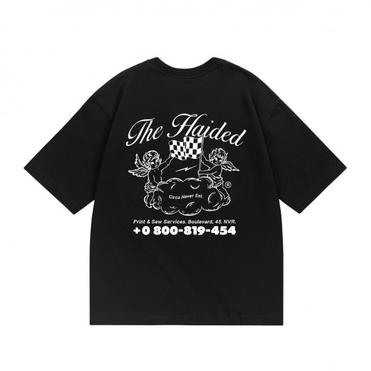 Футболка HAIDED CHECKERED FLAG RLXD HW TEE black