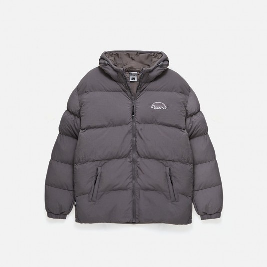 Зимняя куртка ANTEATER Downjacket HoodedCrispy серая