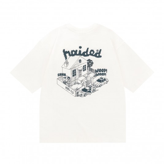 Футболка HAIDED GETAWAY RLXD HW TEE ecru