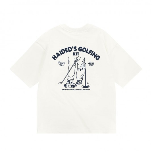 Футболка HAIDED GOLFING KIT RLXD HW TEE ecru