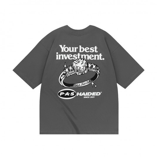 Футболка Haided INVESTMENT RLXD HW TEE iron.grey