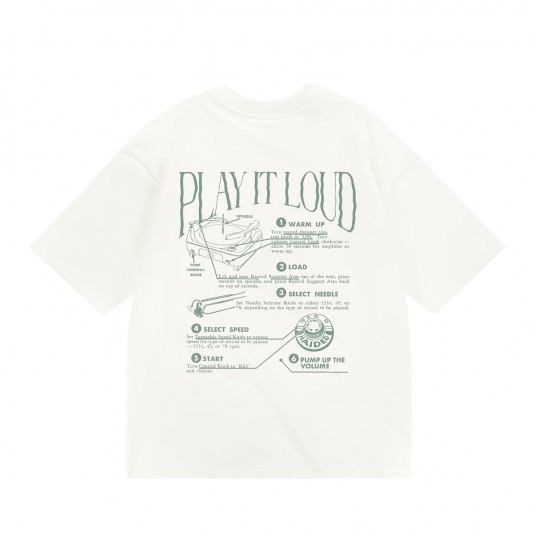 Футболка HAIDED LOUD RLXD HW TEE ecru