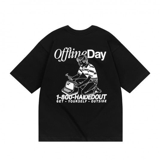 Футболка HAIDED OFFLINE DAY RLXD HW TEE black 