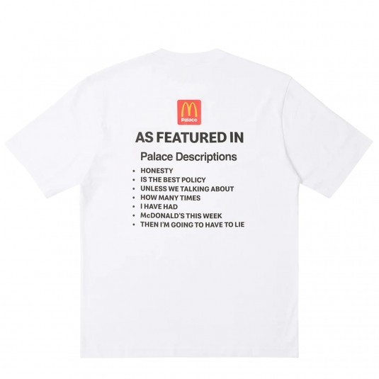 Футболка PALACE x McDonald`s Description 1 белая 