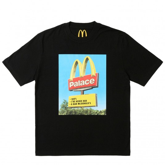 Футболка PALACE x McDonald`s Sigh черная