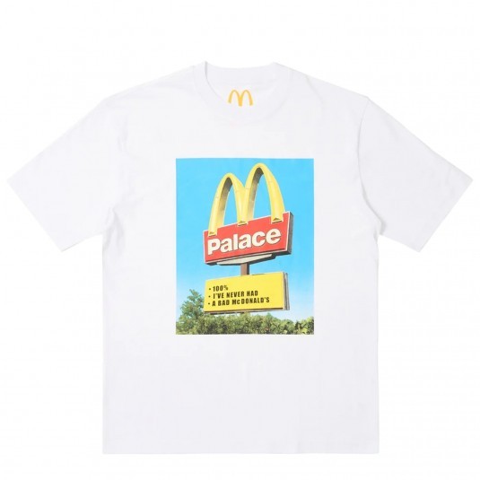 Футболка PALACE x McDonald`s Sigh белая