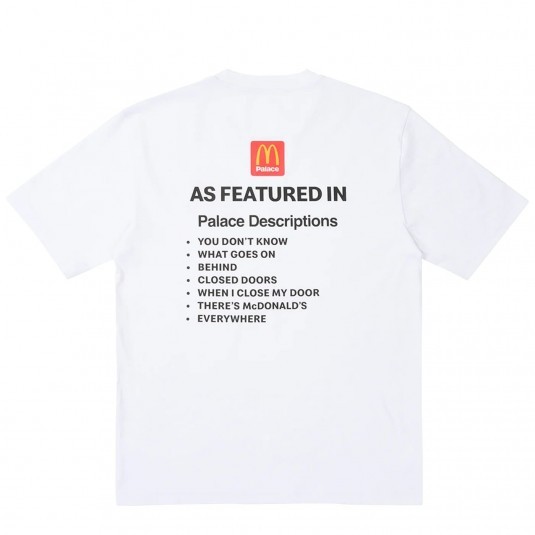 Футболка PALACE x McDonald`s Description 2 белая 