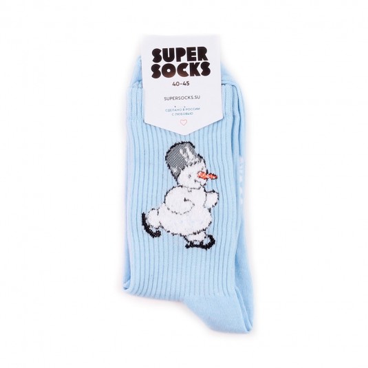 Носки Super Socks Снеговик 