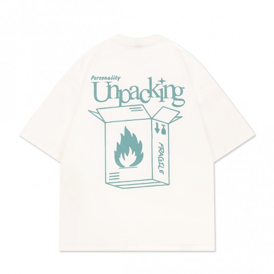 Футболка HAIDED UNPACKING ecru