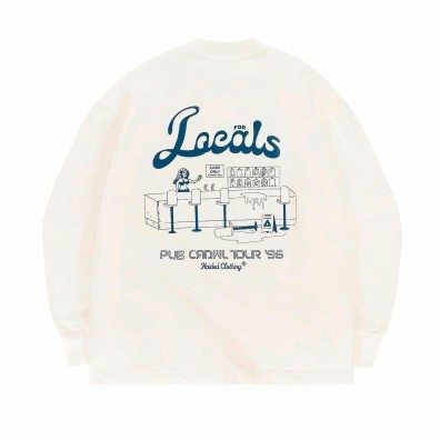 Лонгслив HAIDED PUB CRAWL RLXD FIRM LS TEE ecru