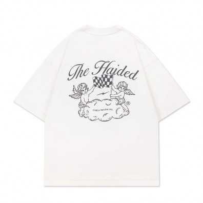 Футболка HAIDED CHECKERED FLAG RLXD HW TEE ecru