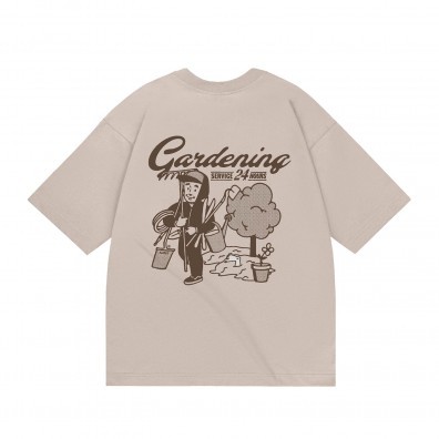 Футболка HAIDED GARDENING RLXD HW TEE grey.beige 