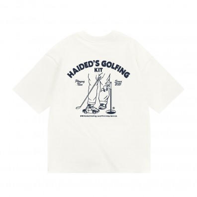 Футболка HAIDED GOLFING KIT RLXD HW TEE ecru
