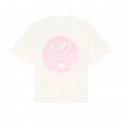 Футболка UNIFORM Heavy Bubble молочный/розовый 