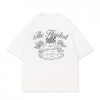 Футболка HAIDED CHECKERED FLAG RLXD HW TEE ecru