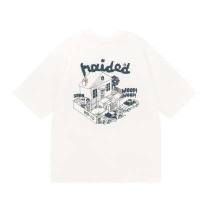 Футболка HAIDED GETAWAY RLXD HW TEE ecru