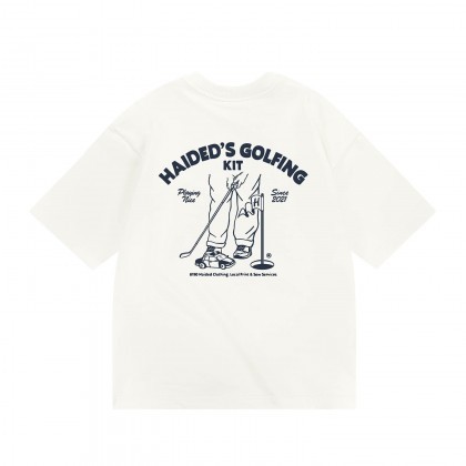Футболка HAIDED GOLFING KIT RLXD HW TEE ecru