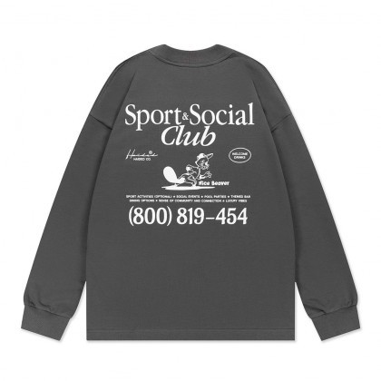 Лонгслив HAIDED NICE BEAVER RLXD FIRM LS TEE shadow.grey