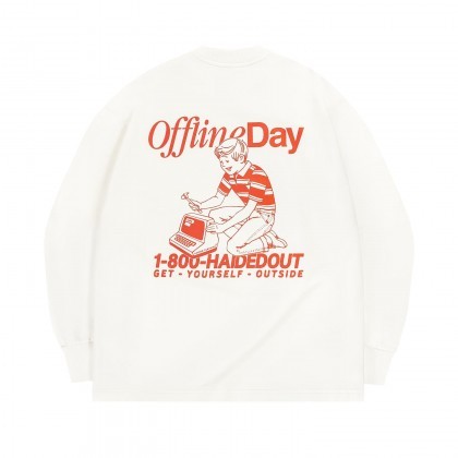 Лонгслив HAIDED OFFLINE DAY RLXD FIRM LS TEE ecru