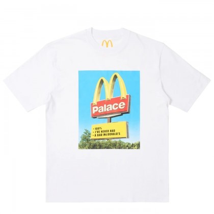 Футболка PALACE x McDonald`s Sigh белая